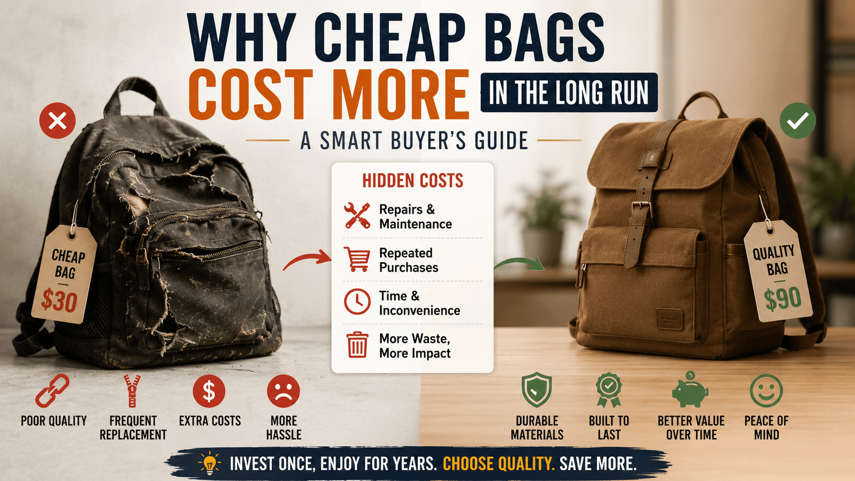 Why Cheap Bags Cost More in the Long Run: A Smart Buyer's Guide